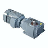 Réducteur hélicoïdal à vis sans fin série K, haute efficacité, boîtier en fonte/alliage d'aluminium, protection IP54/IP55/IP65 pour convoyeur minier