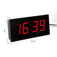 Chronomètre numérique, minuteur de jeu, compte à rebours LED, mini horloge, minuteur de 10 secondes avec buzzer