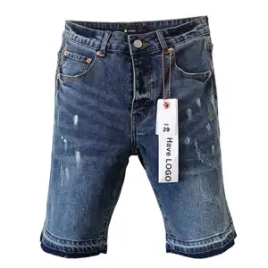 כניסות חדשות 2024 בגדי גברים אופנה גמישות וינטג' רחוב דק בגזרה סגול מכנסיים ג'ינס ג'ינס מכנסיים קצרים סגולים