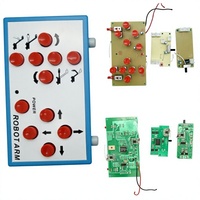 Boîte de télécommande multifonction avec mini-clavier, en plastique, utilisation universelle, piles AAA, portée de contrôle de 30 m