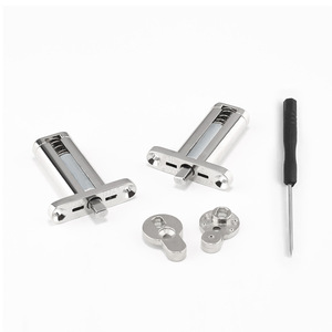 บานพับโต๊ะเครื่องแป้งแบบปลดเร็ว วัสดุโลหะผสมสังกะสี ติดตั้งแบบฝัง ปิดแบบนุ่มนวล ฮาร์ดแวร์ประตูตู้แบบมินิมอล - Product Image 2