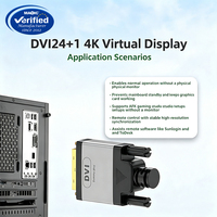 Kartu Grafis Virtual Display DVI 4K60hz Palsu, Pemalsuan EDID, Laptop, Aluminium Alloy, Dummy Plug