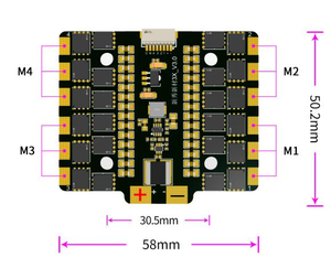 Factory Sale F722 90A 4-8S LiPo FC Combo Flight Controller ESC Stack for FPV Drone Long Distance Flight Control Spares - Product Image 1