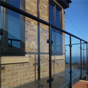Barandilla de Cristal <span class=keywords><strong>para</strong></span> Balcón, Barandilla Frontal de Mano de Cristal, <span class=keywords><strong>Cortavientos</strong></span>, Gran Oferta - Product Image 6