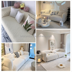 Sofá de Tela en Forma de L de Dos Plazas, Moderno, Minimalista, Personalizable, de Alta Densidad, en Oferta de Fábrica - Product Image 6