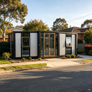 Maison modulaire préfabriquée extensible en conteneur, conforme aux normes australiennes, durable, avec 2 chambres et 1 salle de bain - Product Image 1