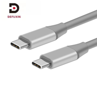 Cable USB 3.1 Tipo C a C DFX con todas las funciones, 60W 3A, carga rápida, video 4K 60Hz para Laptop Hub