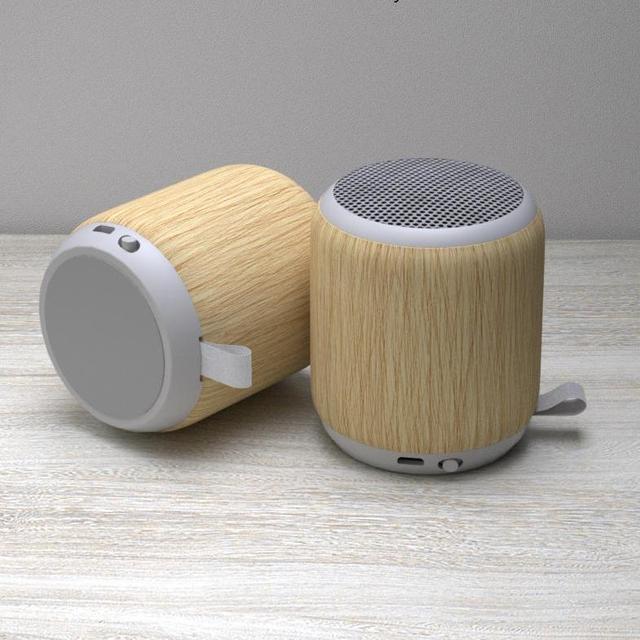 New Model Portable Wireless Bocina Blue tooth Speaker Luminous Bamboo Speaker With Led Light