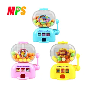 Sweets manufacturer wholesale cartoon plastic candy toy mini gumball machine for kids