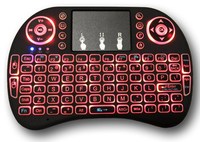 Keyboard Nirkabel I8 2.4G Mini Smart Touch Keyboard Lampu Latar Tiga Warna Marquee 2.4ghz Nirkabel Usb USB 2.0,USB Tipe C Desktop