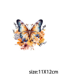 LETOP 1 pz 16oz coppetta avvolgente trasferimenti impermeabili UV per <span class=keywords><strong>farfalle</strong></span> DTF con etichetta adesiva fiori - Product Image 6