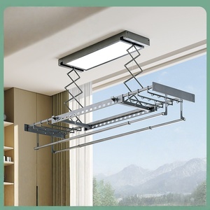 Tendedero eléctrico inteligente ultrafino con iluminación de pantalla grande para ropa y edredones - Product Image 4