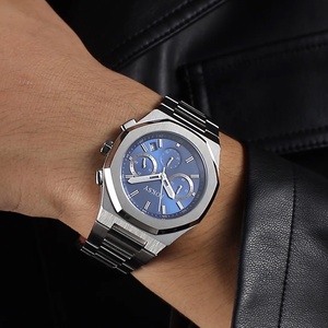 <span class=keywords><strong>Montre</strong></span> de luxe pour homme, chronographe à quartz étanche, logo personnalisé, fabrication OEM en Chine, fond de boîtier en <span class=keywords><strong>acier</strong></span> inoxydable, fabriquée en Chine - Product Image 5