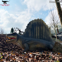 Accessoires de parc à dinosaures, dinosaure animatronique, raptor