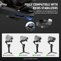 NEEWER Mini V Mount Plaque de batterie en alliage d'aluminium à dégagement rapide anti-chute pour Ronin RS3 Pro RS 2 RSC 2 Gimbal Compatible V Lock