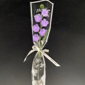 <span class=keywords><strong>Fiori</strong></span> Artificiali Campanula di Maggio Pronti all'Uso su Bastoncini Attorcigliati in Lana, <span class=keywords><strong>Fiori</strong></span> Artigianali all'Uncinetto per Bouquet, Decorazioni per Casa e Matrimoni - Product Image 5