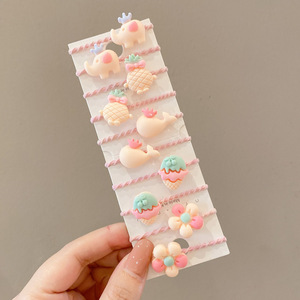 Elastici per capelli a tema cartone animato - Non danneggiano i capelli. Set di fermagli per capelli intrecciati per bambine - Perfetti per le bambine. - Product Image 4