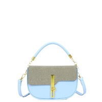 Sac bandoulière texturé style occidental pour femme, nouveau modèle tendance en polyester, petit format, idéal pour le quotidien