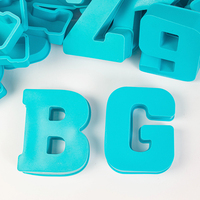 6 Zoll Silikon Buchstabe A- Z Epoxidharz Alphabet Form große Größe Nummer 0-9 Silikon form für Harz formen Silikon