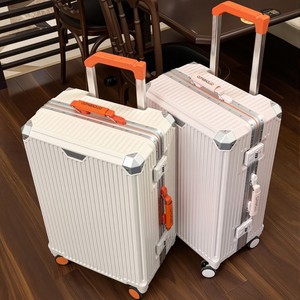 מזוודת טרולי איכותית, ניתנת להתאמה אישית, אופנתית, רב צבעונית, עמידה, קלת משקל, עשויה פוליקרבונט, לנסיעות, עסקים ולקולג'. - Product Image 1