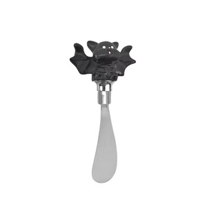 Halloween Bat Cheese Knife Butter Knife Silver Zinc Alloy For Cake Decorating Supplies - Product Image 2