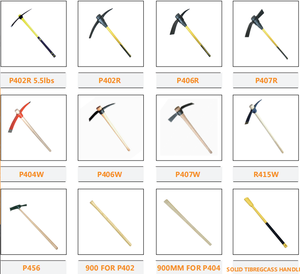 P406R Hantop High Quality Forged Steel Garden Farming Pick Head with Fiberglass <strong>Handle</strong> - Product Image 6