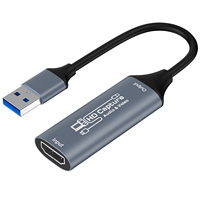 Carte de capture vidéo USB2.0 1080P en alliage d'aluminium pour ordinateur portable, caméra de jeu, PC, enregistrement en direct