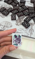 Tuiles de Mahjong Américaines Thème Jour des Morts Mexicain – Ensemble de Tuiles de Mahjong à Motif Jour des Morts pour Jeu de Société Portable