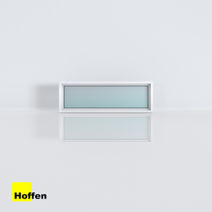 Fenêtre et porte extérieures fixes modernes en verre HOFFEN insonorisées 120x40, best-seller - Product Image 1