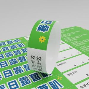 Bestom Customised Logo Promotional <b>Wrist</b> <b>Bands</b> One Time Use Fabric Bracelets with No MOQ Various Styles and Designs - Product Image 2