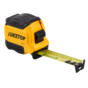Ruban à mesurer professionnel en acier haute précision avec logo personnalisé, 5m et <span class=keywords><strong>10m</strong></span>, en PVC et ABS, avec étui en cuir - Product Image 5