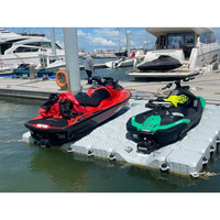 Plate-forme flottante en plastique Jet Ski quai flottant ponton ascenseur bateau rouleau rampe quais