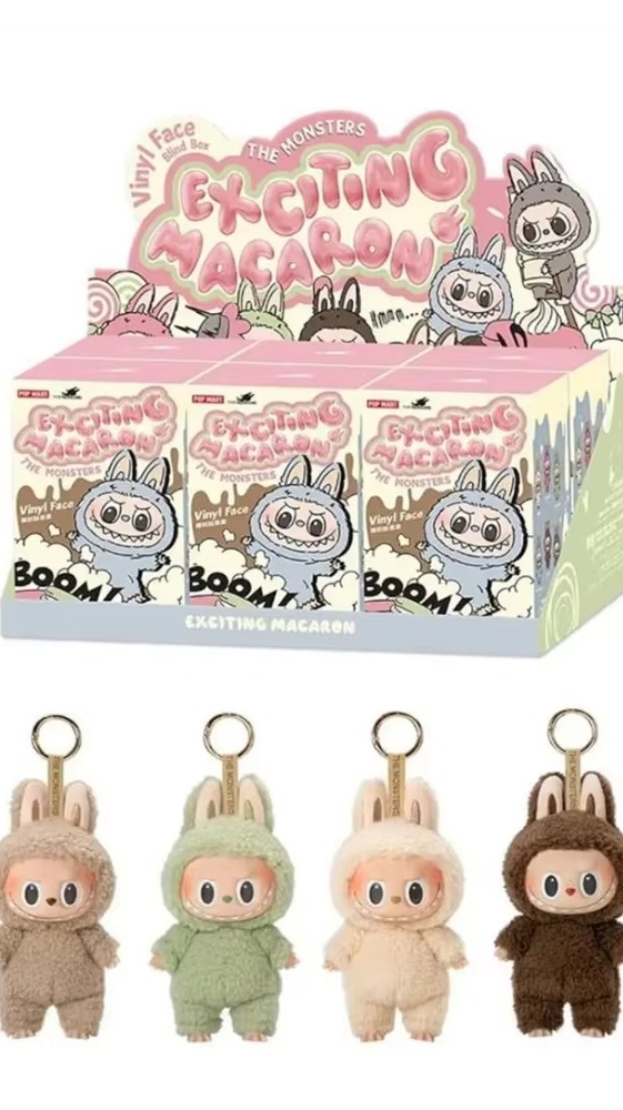 Labubus Originales Popmart the Monsters Exciting Macaron