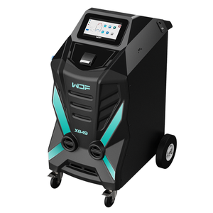 Unidad DE SERVICIO DE CA completamente automática mejorada Dual <span class=keywords><strong>Gas</strong></span> <span class=keywords><strong>R134A</strong></span> 1234YF máquina de recuperación de <span class=keywords><strong>carga</strong></span> WDF X849 con impresora para todos los coches - Product Image 1