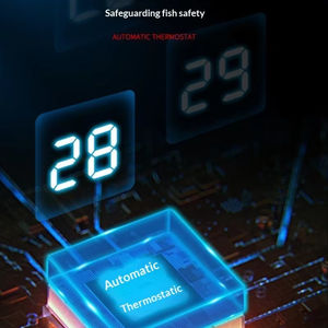 เครื่องทำความร้อนซันซัน ARG, เทอร์โมสตัทอัตโนมัติพร้อมหน้าจอดิจิตอล, สแตนเลสป้องกันการระเบิด, เครื่องทำความร้อนสำหรับตู้ปลา/ตู้เต่า - Product Image 2