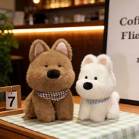 Peluche Virale Adorable Westie, Chien en Peluche Doux West Highland White Terrier, Cadeau pour Garçons et Filles de 8 à 13 Ans