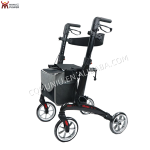 Popular CE Medical Grade Folding Carbon Fiber <strong>Rollator</strong> with Seat <strong>Rollator</strong> <strong>Walker</strong> with Forearm Hand Brake for Disabled Elderly - Product Image 4