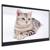 Pantalla Inteligente Iboard de 86 Pulgadas con Altavoces HiFi, Monitor Táctil Interactivo, Pantalla Táctil Plana para Reuniones, Educación y Hogar