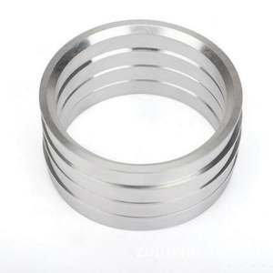 व्हील हब केंद्रित छल्ले सभी कस्टम पहियों को फिट करते हैं उच्च परिशुद्धता कंपन एल्यूमीनियम मिश्र धातु चांदी खत्म 21-24 - Product Image 1