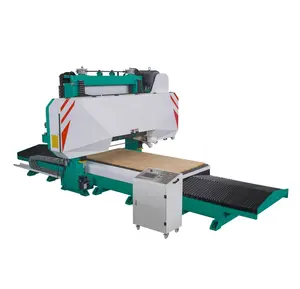 Trava de madeira horizontal de sucção à vácuo duplo, serra de controle cnc para corte de vendedor