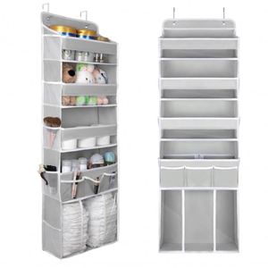 5-Tier Foldable Over Door Organizer Large Nursery <b>Storage</b> Closet Bedroom Decor Must-Haves Diaper Caddy Clothing <b>Storage</b> for Baby - Product Image 1