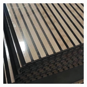 Interior Decorated Akustik Material Akupanel Polyester Fiber Wood Slat <b>Acoustic</b> Wall Panels - Product Image 6