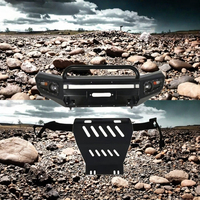 Pare-chocs avant tout-terrain 4x4 de remplacement, barre de protection en acier avec découpes pour l'échappement, fixation par boulons pour NP300, état neuf