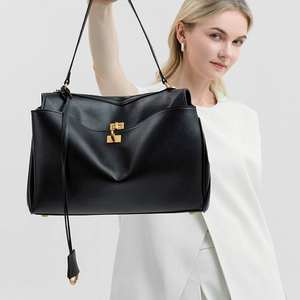 Bolso de Hombro Retro Plateado para Mujer, Bolso de Gran Capacidad, Bolso de Hombro de Fibra de Poliéster - Product Image 2