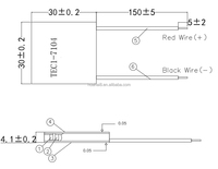 TES1-7104 8V Thermoelektrisches Kühlsystem Klimaanlage TEC Kühlzelle Kit Element Kühlkörper Peltier-Modul