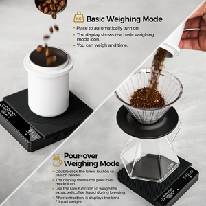 Balance à café numérique haute précision avec minuteur 0,1g, rechargeable Type-C pour expresso, pour le café filtre et le brassage manuel - Product Image 4