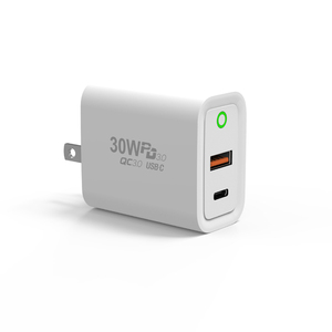โทรศัพท์มือถือแบบพกพาอัจฉริยะที่ชาร์จเร็ว30W 25W 20W พอร์ต USB Type-C สองพอร์ต PD3.0โทรศัพท์มือถือ /แท็บเล็ตที่ชาร์จผนัง - Product Image 4