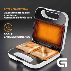 Tostapane Triangolare 750W in Acciaio Inox per 2 Fette, Ideale per Preparare la Colazione - Product Image 3