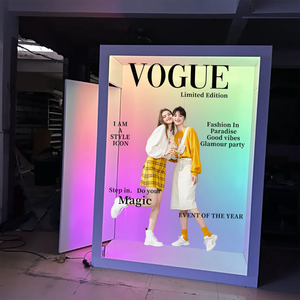 UNIV Magazine Photo Booth Box Valentine's Day Special Design-Romantic Event Decoration Heart Frames Soft LED SLR Camera - Product Image 4