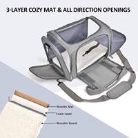 Sac de transport pour animaux de compagnie, vente chaude, haute qualité, durable, extensible, approuvé par les compagnies aériennes, sac pour chat, cage de transport pour animaux de compagnie pour les voyages